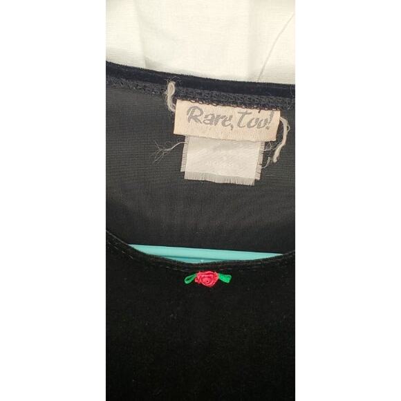 Rare Too Girls Red & Black Long Sleeve Dress with Bow Back Size 12 - Picture 3 of 5